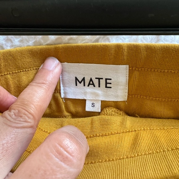 MATE the Label Organic Terry Lounge Short in Turmeric - Picture 3 of 3